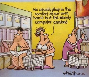 Online Shopping and Capacity Planning